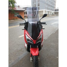 Motocam Qj Atr 125 Ön Cam 2023-2025 Model 78CM Füme Renkli 4mm Uzun