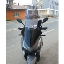 Motocam Kral Arneb 150 Ön Cam 2023-2025 Model 78CM Füme Renkli 4mm Uzun