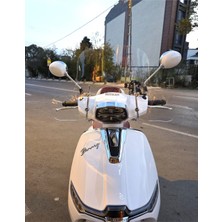 Motocam Küba Bannry Ön Cam 2024-2025 Model 39CM Şeffaf Renkli 4mm Elcikli Aparatsız