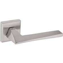 Nobel Z2008 Oda Kapı Kolu, Kare Rozetli, Inox