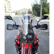 Motocam Honda Crf 250-300 Rally Ön Cam 2017-2025 Model 56CM Şeffaf Renkli 4mm