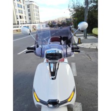 Motocam Küba mt 50 Pro Plus Ön Cam 2024-2025 Model 39CM Füme Renkli 4mm Aparatsız