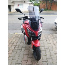 Motocam Rks Reale 125 Ön Cam 2023-2025 Model 65CM Füme Renkli 4mm Orta Boylu