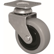 Nobel Döner Civatalı Tablalı Teker, Ø50 Mm, Gri, Pvc, 30 kg