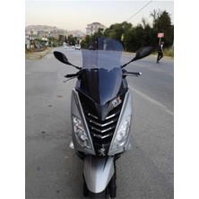 Motocam Peugeot Citystar 200 Ön Cam 2017-2018 Model 56CM Füme Renkli 4mm Uzun