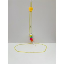 Normadia Renkli Ipli Vantuzlu Kedi Oyuncağı, Eğlence ve Hareket Için Tasarlandı