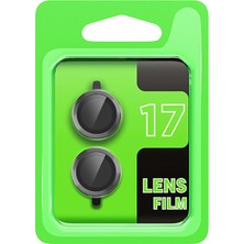 Kalites Kayem  Apple iPhone 17 Raze Metal Kamera Lens - Gri Kaliteli 2026