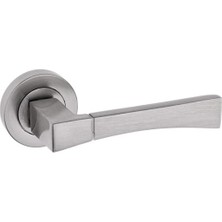 Nobel Viktorya Oda Kapı Kolu, Daire Rozetli, Nikel Saten