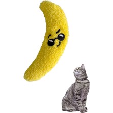 Normadia Yumuşak Peluş Muz Kedi Oyuncağı, Catnipli ve Otlu Sevimli Hediye