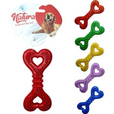 Normadia Yumuşak ve Dayanıklı 12,5 cm Kalp Kemik Köpek Oyuncağı