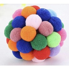 Normadia Renkli ve Eğlenceli Kedi Oyun Topu, Çıngıraklı ve Dayanıklı Tasarım