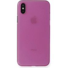 Kalites Kayem  iPhone Xs Max Kılıf Pp Ultra Ince Kapak - Pembe Kaliteli 2026