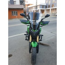 Motocam Bajaj Dominar 250 Ön Cam 2017-2025 Model 58CM Şeffaf Renkli 4mm
