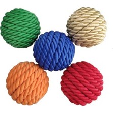 Normadia Renkli Ip Sarma Kedi Oyun Topu 4 Cm, Eğlenceli ve Dayanıklı Tasarım