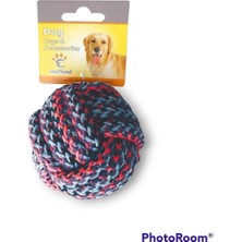 Normadia Yıkanabilir Köpek Oyuncağı Topu ve Diş Ipi, Kemirme ve Tut Getir Büyük Boy