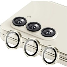 Kalites Kayem  Samsung Galaxy Z Fold 5 Valdez Metal Kamera Lens - Krem Kaliteli 2026