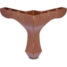 Nobel Ayak Lükens, Ahşap/ceviz, 14 Cm, Pvc