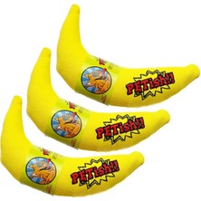 Normadia 3'lü Sarı Muz ve Kedi Otlu Çıngıraklı Oyuncak Seti