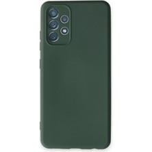 Kalites Kayem  Samsung Galaxy A13 4g Kılıf Nano Içi Kadife Silikon - Koyu Yeşil Kaliteli 2026