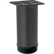 Nobel Ayak Akça, Mat Siyah, 12 Cm, 42 Mm, Plastik Bingolu, Metal