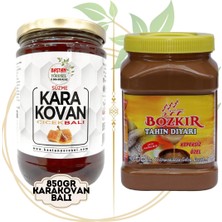 Baştan Yöresel 850gr Karakovan Süzme Bal ve 1 Kilo Konya Bozkır Çifte Kavrulmuş Tahin