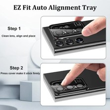 Kalites Kayem  Samsung Galaxy S23 Ultra Valdez Metal Kamera Lens - Kırmızı Kaliteli 2026