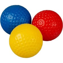 Normadia Renkli Plastik Golf Topu Kedi Oyuncağı, 3.5 Cm, 4'lü Paket