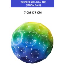 Normadia Yükseğe Zıplayan 7 cm Renkli Uzay Topu, Eğlenceli ve Sıkıcı Olmayan Oyun