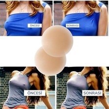 Güvenli Sepet  Silikon Göğüs Ucu Kapatıcı Gizleyici Bant Aparat  Nipple Pad