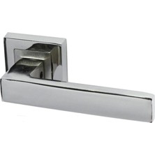 Nobel Avanti Wc Tuvalet Kapı Kolu, Kare Rozetli, Krom