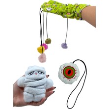 Normadia Kedi Aktivite Oyuncak Seti 3'lü, Ponponlu Eldiven ve Oltası ile Eğlence