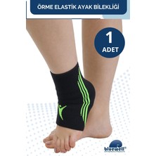 Bluewell Orthopedıcs Products Elastik Örme Likralı Sporcu Ayak Bilekliği – Bilek Koruyucu Destek Bandajı, Koşu, Fitness, Spor, Sağ ve Sol Ayak Uyumlu, Unisex