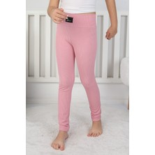 Evolaria Şardonlu Fitilli Kumaş Arma Detaylı Kız Çocuk Günlük Tayt