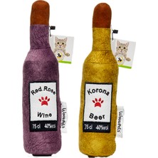 Normadia Peluş Köpek ve Kedi Oyuncağı 2'li Set, Renkli ve Eğlenceli Tasarım