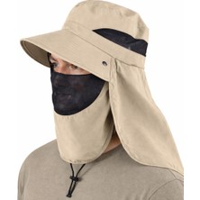 Reva Yüz ve Ense Korumalı Fileli Outdoor Şapka – Ayarlanabilir, Nefes Alabilir