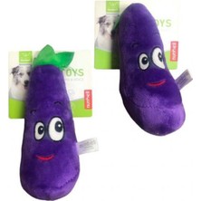 Normadia Yumuşak Peluş Patlıcan Köpek Oyuncağı, Eğlence ve Dikkat Çekici Tasarım