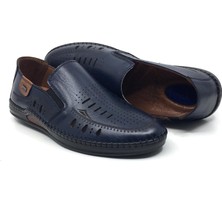 Catelli 576 %100 Hakiki Deri Ortopedik Erkek Yazlık Rahat Günlük Çarık Delikli Ayakkabı 40-45