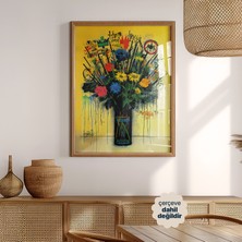 Persona Istanbul Artificial Collection "kaotik Kraliyet" - Basquiat Esintili Neo-Ekspresyonist Poster (Çerçevesiz)