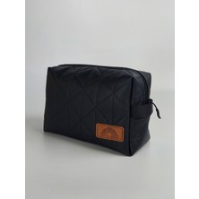 Joyfull Turtle Unisex Bakım Çantası - Vinlex Deri -  Siyah