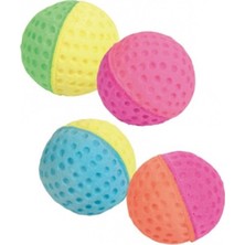 Normadia Renkli Sünger Kedi Oyun Topu 4,3cm Eğlenceli ve Tohumlu Tasarım