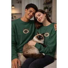 Muhtar Store Ragdoll Kedi Desenli Sevgili Sweatshirt – Unisex Çift Kombini