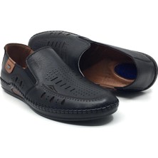 Catelli 576 %100 Hakiki Deri Ortopedik Erkek Yazlık Rahat Günlük Çarık Delikli Ayakkabı 40-45