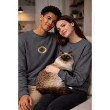 Muhtar Store Ragdoll Kedi Desenli Sevgili Sweatshirt – Unisex Çift Kombini