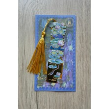Kolbi Craft Van Gogh Nilüferler Temalı Altın Renk Metal Kitap Ayracı 11.8 cm x 2.8 cm Hediyelik