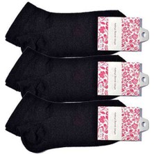 Vexor Siyah Kadın Bilek Çorap 3 Çift