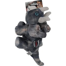 Normadia Dayanıklı Dinozorlu Köpek Oyuncak, Sesli ve Eğlenceli, Orta Boy