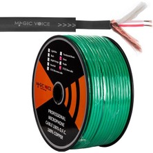 Pazarcan Magicvoice Mi̇krofon Kablosu Stereo 1. Kali̇te 100 Metre Yeşil