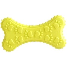 Normadia Küçük ve Orta Irk Köpekler Için Sarı Kauçuk Kemirme Oyuncağı 10X5 cm