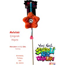 Normadia Hışırtılı Çiçekli Matu Kedi Oltası, Çingiraklı, Şık ve Renkli Tasarım