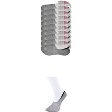 Vexor Gri Kadın Babet Çorap 9 Çift